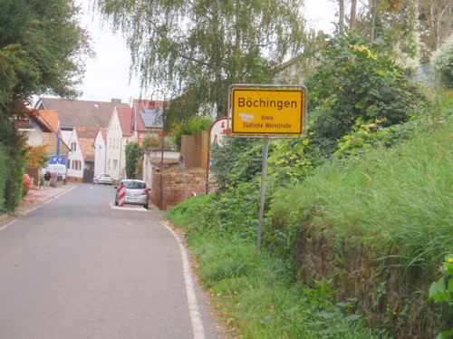 B&ouml;chingen on the Weinstra&szlig;e.